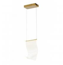 Bethel International GL420P10G - 1-Light Gold LED Pendant With An Acrylic Sheet
